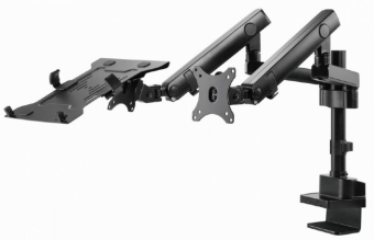 Product_110857_1 Monitora stiprinājums Gembird 3-display Desk mounted adjustable max27" 1-6kg - Image 1