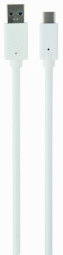 Kabelis Gembird USB-A Male - USB Type-C Male 0.5m White