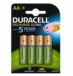 Product_34623_1 Duracell HR6 AA 2500mAh Recharge Ultra 4 Pack - Image 1
