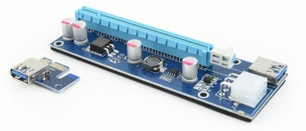 Product_39100_1 Gembird PCI Express Riser Card 6pin Power - Image 1