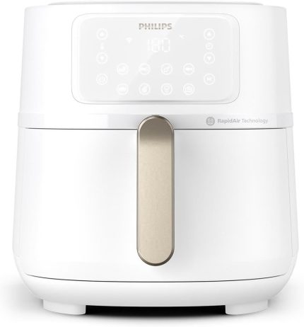 Philips Airfryer 5000 Series XXL, 7.2 L (1.4 kg) - 6 Servings, 16-in-1 Airfryer, WiFi Connected,White