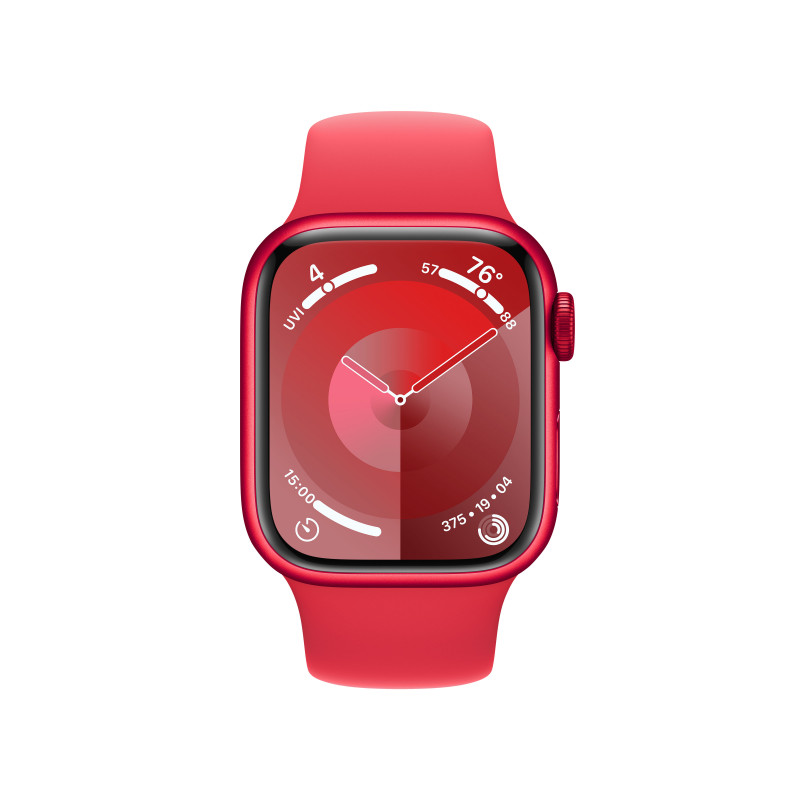 1 Apple Watch Series 9 GPS 41mm (PRODUCT)RED Aluminium Case with (PRODUCT)RED Sport Band - M/L - Image 1