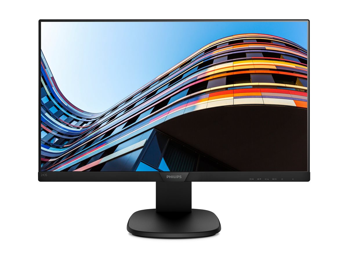 1 Philips S-line | 243S7EHMB | 24 in | IPS | Full HD (1080p) 1920 x 1080 at 60 Hz | 250 cd/m² | HDMI, VGA | Height, pivot (rotation), swivel, tilt | Speaker(s) - Image 1
