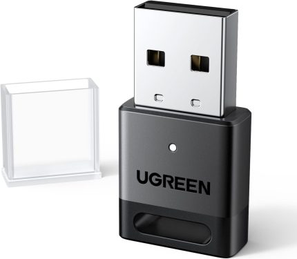 UGREEN Bluetooth 5.4 Adapter for PC, Bluetooth Dongle for Mouse, Keyboard, Headphones, Mobile Phone, USB Bluetooth Adapter Controller, Bluetooth Stick for Windows 11/10/8.1