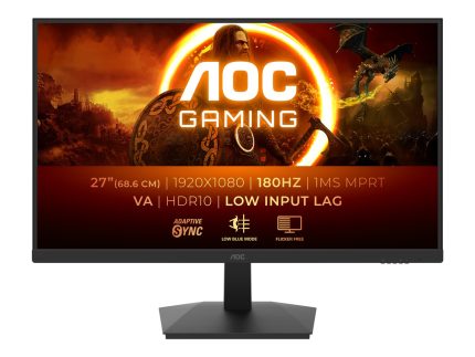 AOC Gaming | 27G15N2 | 27 in | Fast VA | Full HD 1920 x 1080 at 180 Hz | 300 cd/m² | HDMI, DisplayPort | Tilt