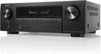 Denon AVR-X1800H 7.2 Channel AV Receiver, HiFi Amplifier with Dolby Atmos, DTS:X, 6 HDMI Inputs and 1 Output, 8K HDMI, Bluetooth, WiFi, AirPlay 2, HEOS Multiroom, Alexa Compatible (Kopija)