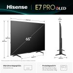 Hisense 65E7Q PRO TV, 65 Inches, 4K UHD QLED, Smart TV, 144Hz Game Mode Pro, Filmaker Mode, AMD FreeSync Premium, AI HDR Upscaler, Dolby Vision IQ, Dolby Atmos, Voice Control (2025) [Energy Class E] - Image 2