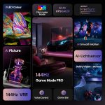 Hisense 65E7Q PRO TV, 65 Inches, 4K UHD QLED, Smart TV, 144Hz Game Mode Pro, Filmaker Mode, AMD FreeSync Premium, AI HDR Upscaler, Dolby Vision IQ, Dolby Atmos, Voice Control (2025) [Energy Class E] - Image 3