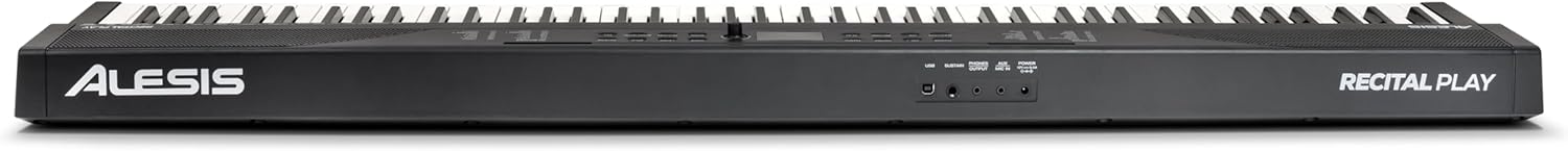 4 Alesis Keyboard Electric Piano with 88 Keys, 480 Sounds, Speakers, USB MIDI, Notes/Tablet Tray, Power Adapter & Piano Lessons for Beginners - Image 4