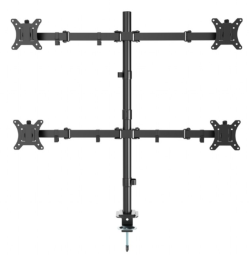 Product_127553_1 Monitora stiprinājums Gembird Adjustable Desk Mounted 4-display Rotate Tilt Swivel - Image 1