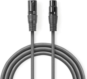 Product_128393_1 Kabelis Nedis XLR M - XLR F 5m - Image 1