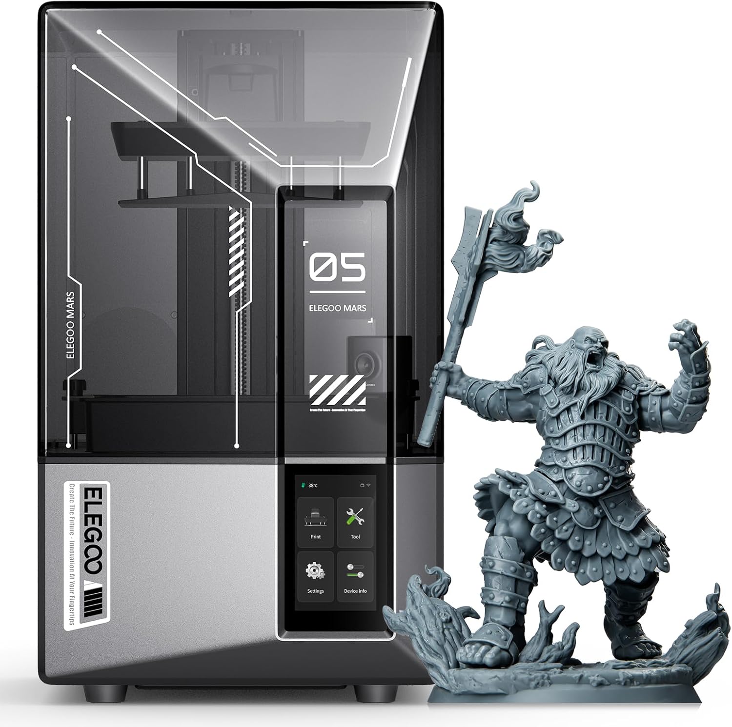 1 ELEGOO Mars 5 Ultra 9K Resin 3D Printer - Image 1