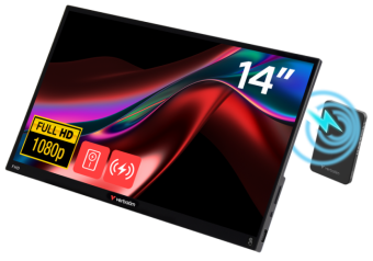 Product_128950_1 Monitors Verbatim 14" Portable Touchscreen Monitor Light Series 1080P 5000mAh - Image 1