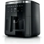 Bosch MAF671B0 Series 6 Hot Air Fryer, XXL 7.2 L Capacity, 7 Preset Programmes, Illuminated Viewing Window, Up to 65% Faster Cooking, AirFryer in Black