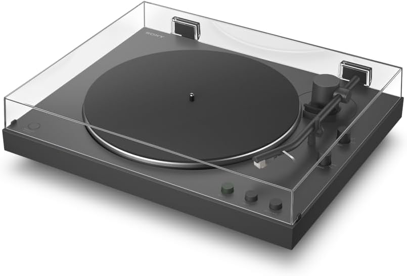 1 Sony PS-LX3BT Wireless Bluetooth Turntable with Fully Automatic Playback, Hi-Res Audio, Belt Drive, Built-in Phono Preamp, 2 Speeds and Dust Cover - Black - Image 1