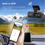 Videoreģistrators Kocam 4K Dash Cam Dual Lens With 1080P Rearview Camera Night Vision Black Box GPS - Image 2