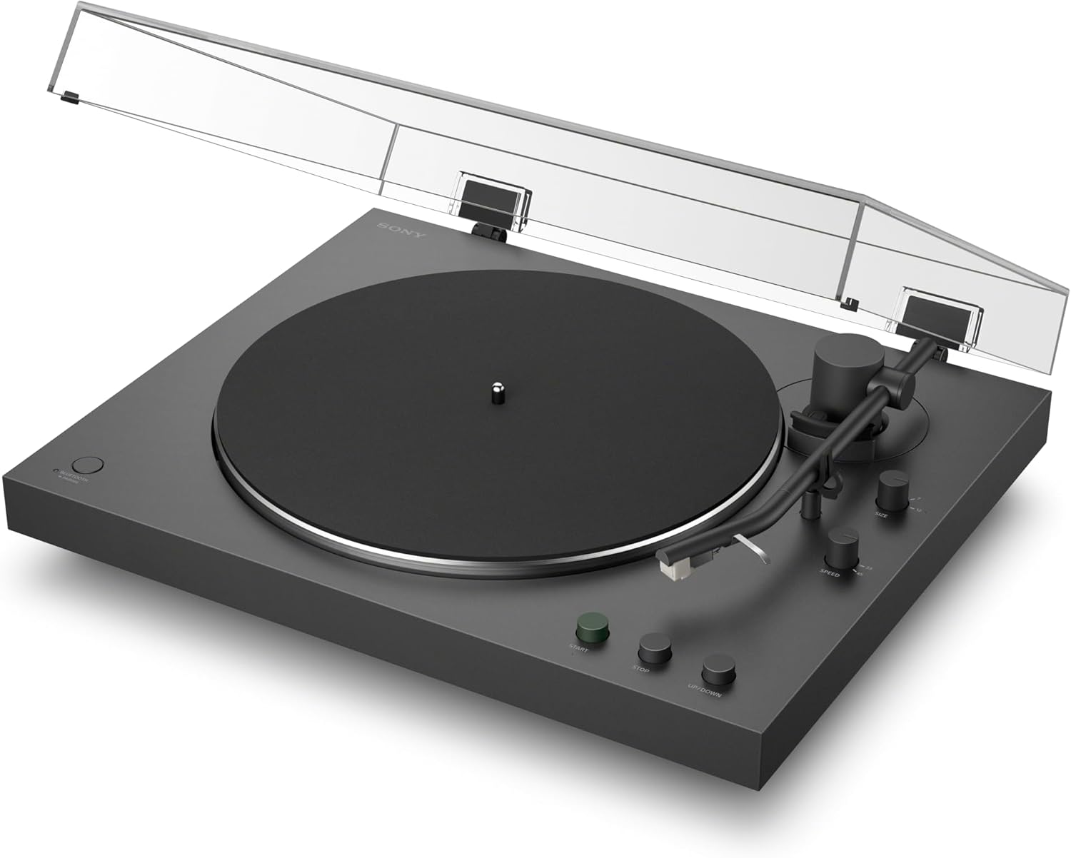 6 Sony PS-LX3BT Wireless Bluetooth Turntable with Fully Automatic Playback, Hi-Res Audio, Belt Drive, Built-in Phono Preamp, 2 Speeds and Dust Cover - Black - Image 6