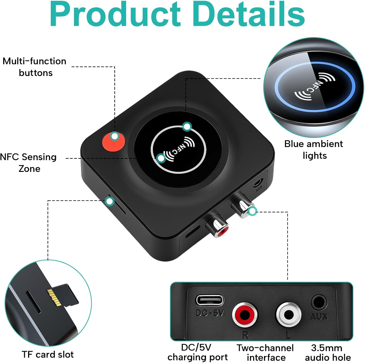 3 Bluetooth 5.1 Audio Receiver for Stereo System - Image 4