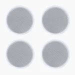VEVOR Bluetooth Ceiling Speakers, 165.1 mm, In Ceiling & In-Wall Speaker System with Amplifier, 2-Way, for Damp Humid Placement, Home Theater, Covered Outdoor Patio and Flush Mount Wired, 4 Speakers - Image 3