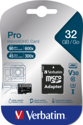 Atmiņas karte Verbatim Pro U3 MicroSDXC